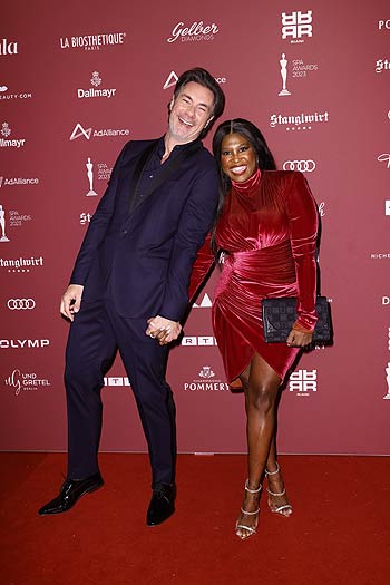 Marco Schreyl und Motsi Mabuse  bei den 26. SPA AWARDS by Ad Alliance beim Stanglwirt am 25.03.2023 in Going am Wilden Kaiser (©Foto: Franziska Krug für Ad Alliance)